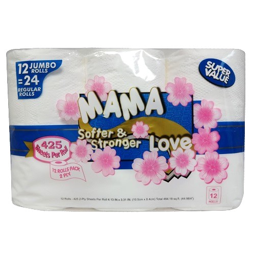 Mama Love Bath Tissue 425ct 12pk - wholesale
