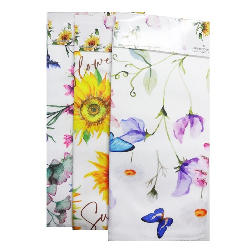 Kitchen Towels 15 X23 Flowers Asst - wholesale