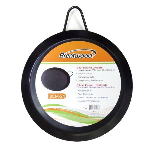 Brentwood Griddle 9.5in Round Black - wholesale