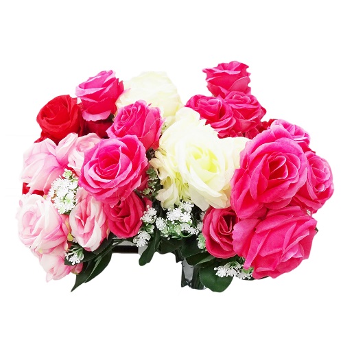 Rose Bouquet 7pc Asst Clrs - wholesale