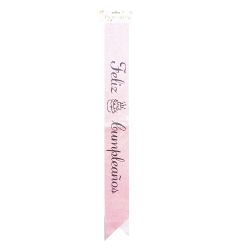Birthday Sash 3.7X63 FELIZ CUMPLEA - wholesale