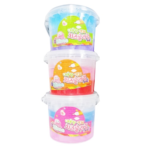 Toy Slime Bucket 300g Asst Clrs - wholesale