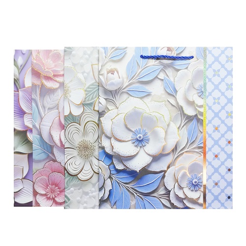 Gift Bags Flower Design Md Asst - wholesale