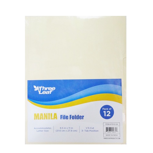 T.L Manilla File Folder 12ct Letter Size - wholesale