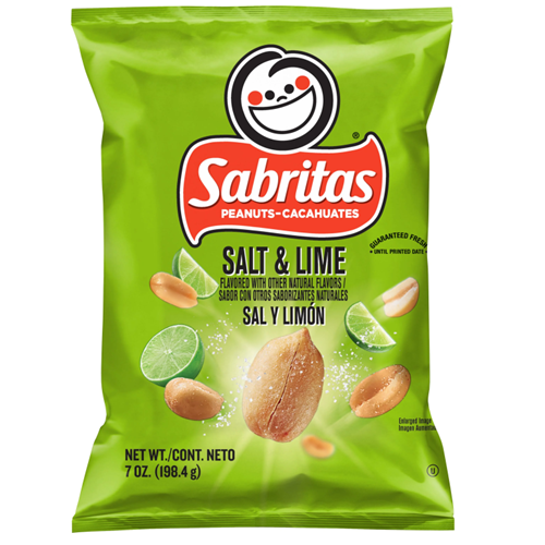 Sabritas Peanuts Salt & Lime 7oz - wholesale