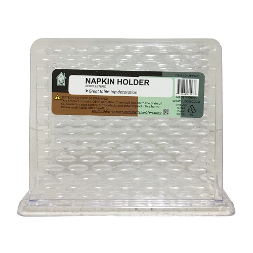 Napkin Holder Clear Plastic - wholesale