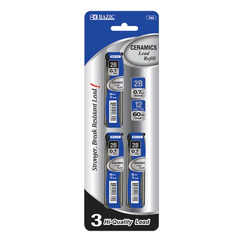 Mechanical Pencil Ceramics Leads 3pk 0.7 - wholesale