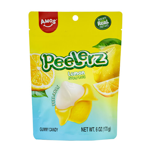 Amos Peelerz Gummy Lemon 6oz - wholesale