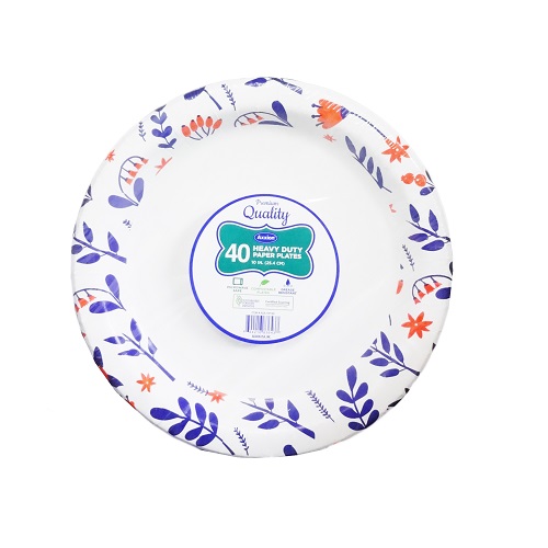 P.Q Paper Plates 10in 40ct Heavy Duty - wholesale